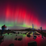 Tormentas solares generan coloridas auroras boreales que se ven mucho más lejos de los polos