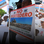 La Cuaba sale a las calles en rechazo a construcción de relleno sanitario