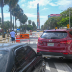 En un tramo del Malecón se origina tapón por reductores