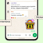 WhatsApp añade las etiquetas de miembro y los stickers de texto en los chats grupales