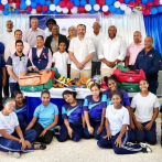 Inefi promueve el deporte escolar en Miches; remoza canchas y entrega utilería