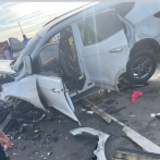 Tres muertos y 5 heridos en accidente de tránsito ocurrido este domingo en la circunvalación de Baní