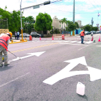 Alcaldía DN coloca señales para evitar paradas indebidas