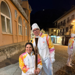 Felipe Vicini y Alejandra Aybar portan la antorcha paralímpica en Milano Cortina