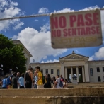Protestas en la Universidad de La Habana debido a los apagones