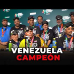 Salvador Pérez y Omar López Rueda de prensa Venezuela campeón Clásico Mundial de Béisbol