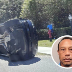 Tiger Woods fue esposado tras el accidente