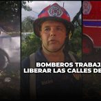 VIDEO: Unidades del Cuerpo de Bomberos del DN inician los trabajos en las calles afectadas por árboles caídos