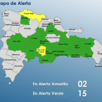 COE mantiene dos provincias en alerta amarilla y 15 en alerta verde