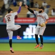 Bader y Haase conectan jonrones seguidos ante Yamamoto, Gigantes superan Dodgers