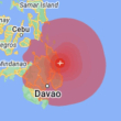 Levantan la alerta de tsunami en el sur de Filipinas tras un terremoto de magnitud 7.6