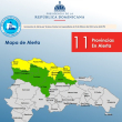 COE coloca a 5 provincias en alerta amarilla debido a lluvias