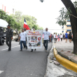 Desalojados de 32 sectores del gran Santo Domingo protestan frente al Palacio