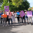 Protestan en Fiscalía de Neyba por muerte de empleado de escuela