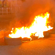 Protestan en Dajabón con quemas de neumáticos en demanda de asfaltado de calles