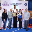 Geraldine González es reconocida Club Naco en inicio de Liga de Voleibol Amateur