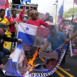 Protestan frente la embajada de EE.UU. en Panamá contra Trump por el control del Canal