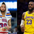 Warriors y LA Lakers: El 'show' de Stephen Curry y LeBron James