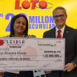 LEIDSA hace entrega de 22 millones a la ganadora 494 del Loto