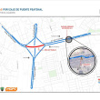 Obras Públicas cerrará este sábado carriles del kilómetro 9 por izaje de puente peatonal