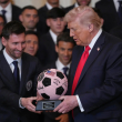 Sorprende la visita de Messi con el Inter a Trump en la Casa Blanca