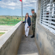 Ministro de Defensa y embajadora Leah Campos recorre la frontera por Dajabón