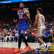 Los Knicks aprovechan raro triple-doble de Towns para igualar serie con Atlanta