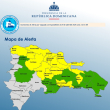Gran Santo Domingo y 13 provincias en alerta amarilla; 10 en verde por vaguada