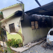 Desconocido encapuchado prende fuego a vivienda con familia dentro, en La Vega