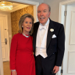 José Pepe Fanjul y su esposa Emilia en la gala en la Casa Blanca en honor al Rey Carlos III
