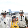 Autoridades dominicanas junto a embajadora Leah Campos visitan portaaviones de Estados Unidos