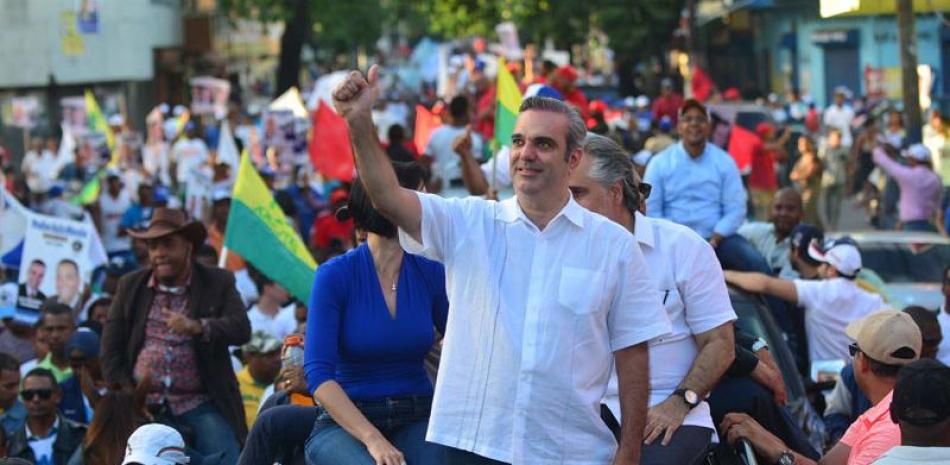 Campaña política. Luis Abinader, candidato presidencial del PRM