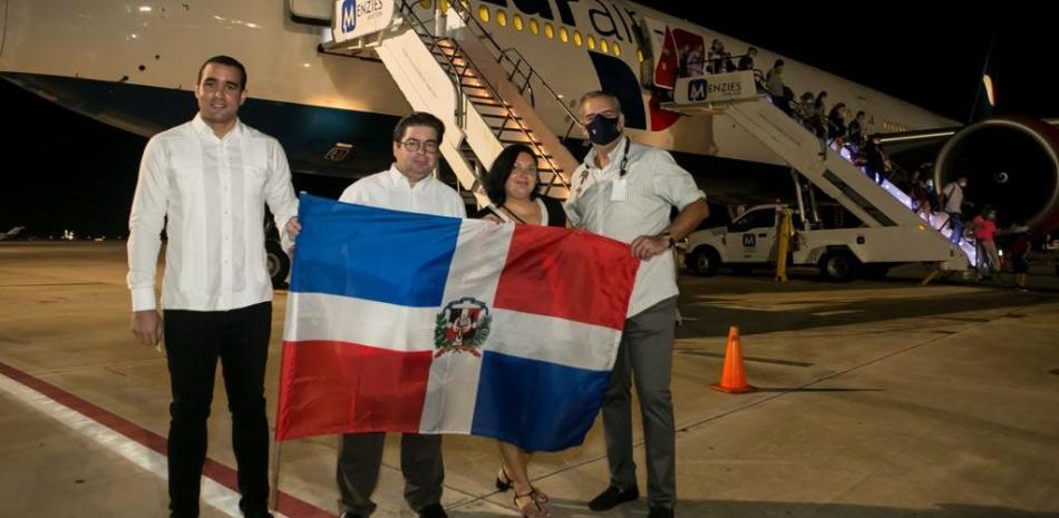 Llegada el avión ruso a República Dominicana. / Foto: Aeropuerto de La Romana
