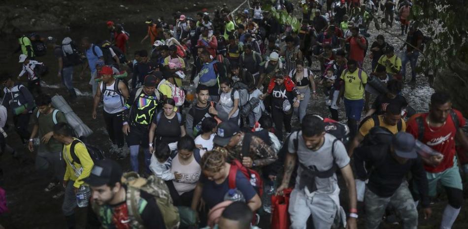 Migrantes en el Darién