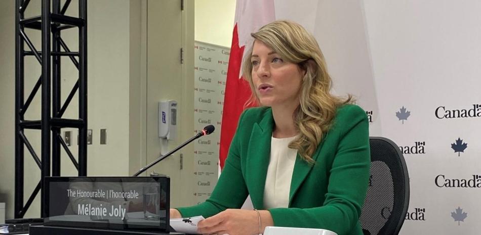 La ministra de Exteriores de Canadá, Mélanie Joly