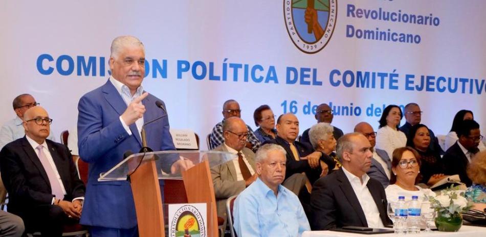 El presidente del PRD, Miguel Vargas Maldonado