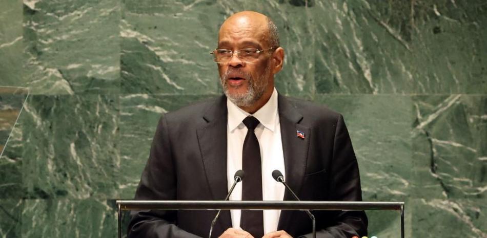 El primer ministro de Haití, Ariel Henry, durante su participación en la 78 Asamblea General de las Naciones Unidas