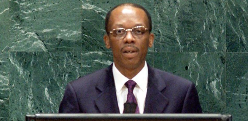 El expresidente haitiano, Jean Bertrand Aristide, cuando pronunciaba un discurso ante la Asamblea General de la ONU el 27 de septiembre de 1991.