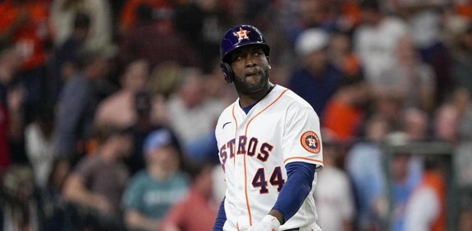 Yordan Álvarez, toletero de los Astros de Houston.