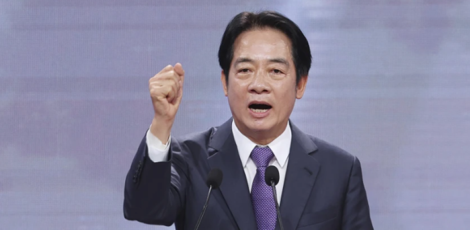 William Lai, candidato a la presidencia de Taiwán por el Partido Popular Democrático