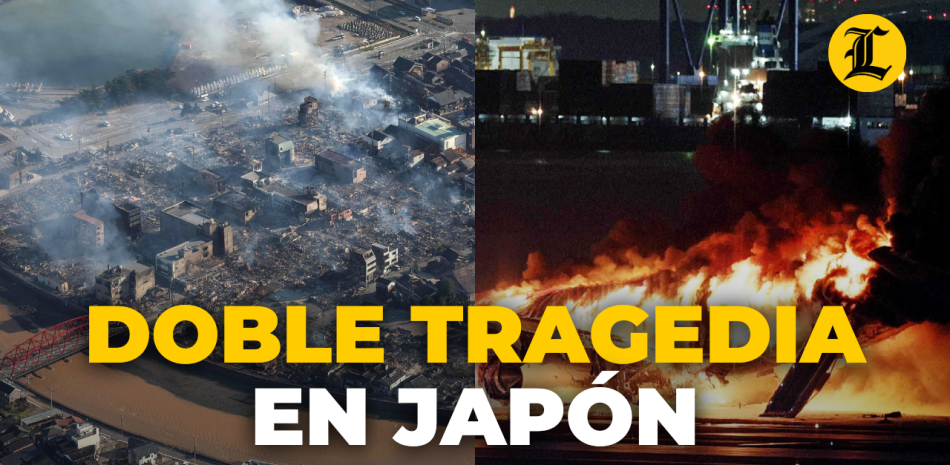 En un sombrío comienzo de año, Japón se enfrenta a dos tragedias que han dejado una profunda marca en la nación. Por un lado, un devastador terremoto de 7,6 grados golpeó la costa occidental del centro de Japón el pasado lunes, por otro, un avión se accidentó en una pista del aeropuerto internacional de Tokio Haneda, dejando tras de sí una estela de destrucción y dolor.<br /><br />También le pude interesar estos videos:<br /><br />YENI BERENICE LE RESPONDE DURO A JEAN ALAIN: LE SACA TODAS SUS MENTIRAS https://www.youtube.com/watch?v=JwCut92x38Q<br /><br />Las casas de Trujillo: Del lujo a la ruina total https://www.youtube.com/watch?v=gyBv-tKfuR4<br /><br />El encontronazo entre Míriam Germán y aspirante al TC sobre vacunación voluntaria https://www.youtube.com/watch?v=KOJhUER3QYE<br /><br />LOS SECRETOS DE LA CASA MUSEO DE LAS HERMANAS MIRABAL https://www.youtube.com/watch?v=udKHq1250Mk<br /><br />Lo que dijo Abinader sobre Kiko la Quema https://www.youtube.com/watch?v=Ls9xKczMJcE<br /><br /><br />Más noticias en https://listindiario.com/<br /><br />Suscríbete al canal  https://bit.ly/335qMys<br /><br />Síguenos<br />Twitter  https://twitter.com/ListinDiario <br /><br />Facebook  https://www.facebook.com/listindiario <br /><br />Instagram https://www.instagram.com/listindiario/