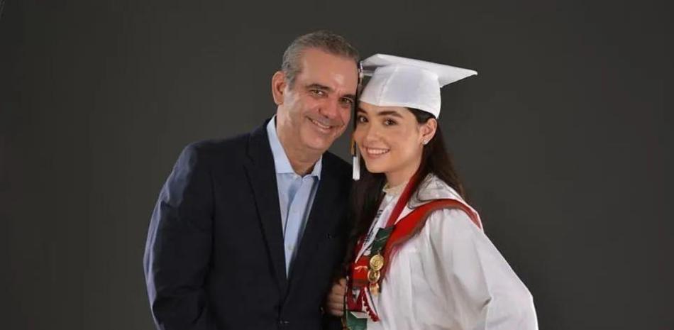 Abinader y su hija Adriana Margarita