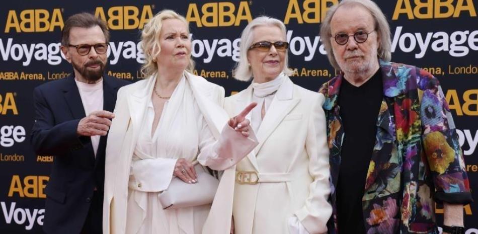 Integrantes de Abba en mayo de 2022