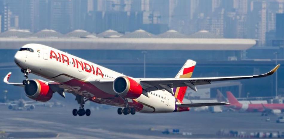 Esta fotografía corresponde a un avión de Air India