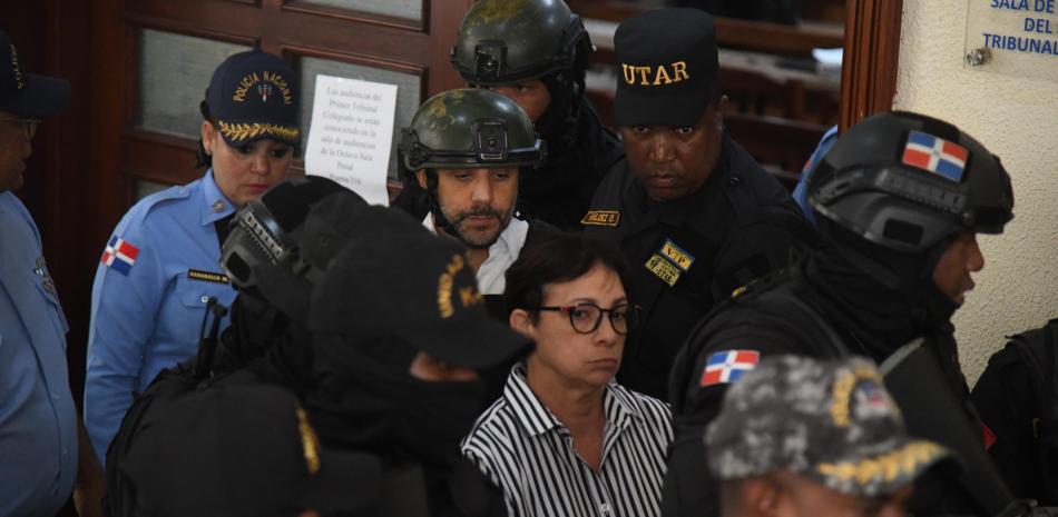 Hermanos Espaillat en el Palacio de Justicia de Ciudad Nueva.