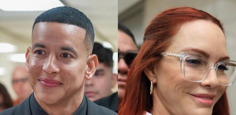 Daddy Yankee y Mireddys González en una de sus visitas al Tribunal de Puerto Rico.