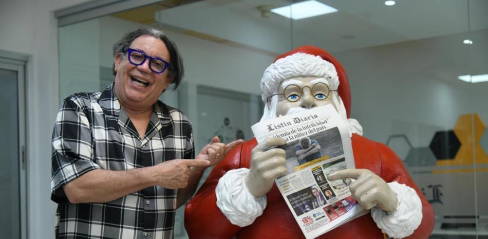 Kenny Grullón durante su visita a Listín Diario