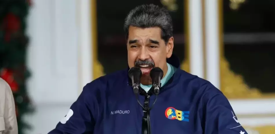 El presidente de Venezuela, Nicolás Maduro, habla durante un acto por el Día del Estudiante en el palacio presidencial de Miraflores en Caracas, Venezuela, el viernes 21 de noviembre de 2025.