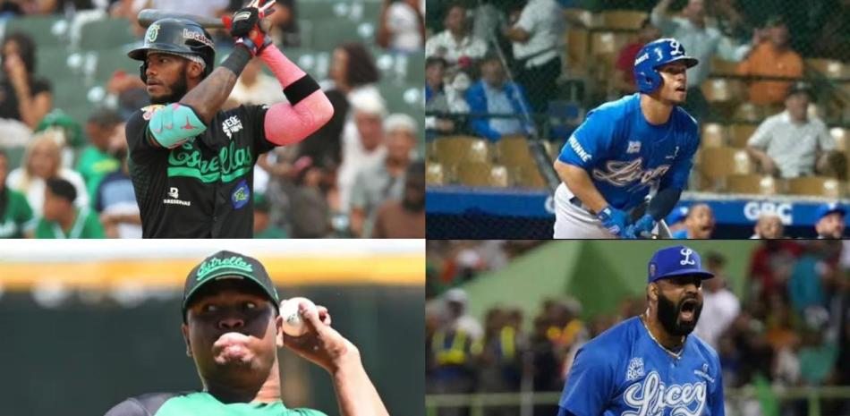 Varios de los jugadores estelares de Licey y Estrellas que estaran disponibles en el draft de reingreso