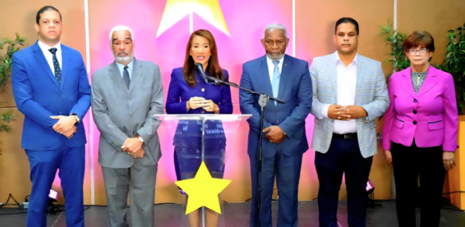 Rueda de prensa del Partido de la Liberación Dominicana (PLD) realizada en la Casa Nacional.
